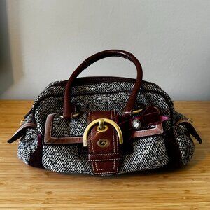 COACH Soho Tweed Satchel w/ Limited Edition (Rare)